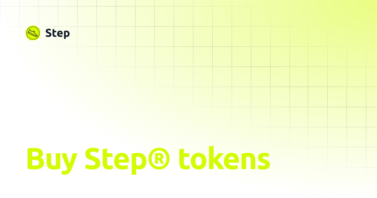 Buy Step® tokens | Step